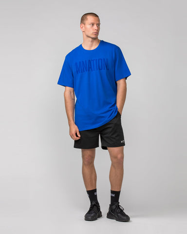 Muscle Nation T-Shirts Oversized Tonal Tee - Bondi Blue