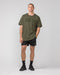 Muscle Nation T-Shirts Oversized Tonal Tee - Dark Khaki