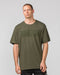 Muscle Nation T-Shirts Oversized Tonal Tee - Dark Khaki