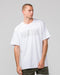 Muscle Nation T-Shirts Oversized Tonal Tee - White