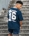 Muscle Nation T-Shirts Retro Oversized Tee - Navy