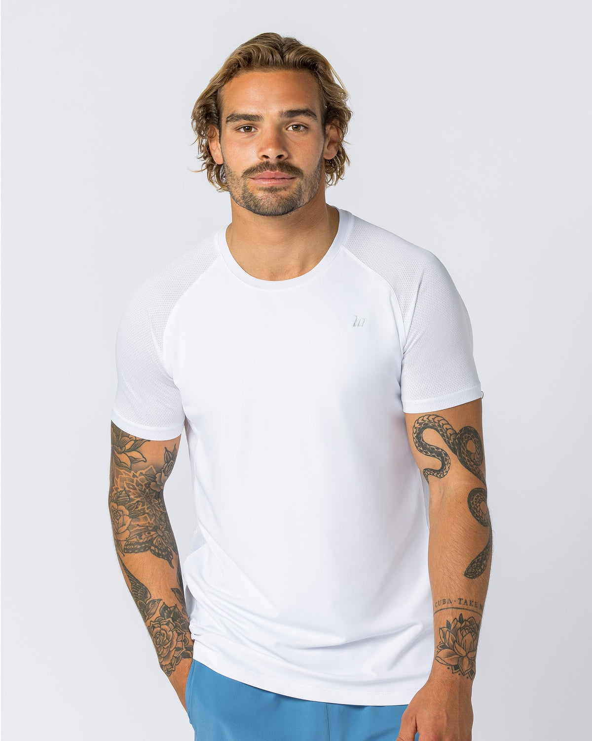 Ventilation Tee - White | Muscle Nation | Be Activewear