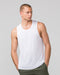 Muscle Nation Tank Tops MN Active Running Tank - White