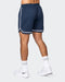 musclenation Gym Shorts Mens 5" Basketball Shorts - Navy