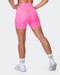 musclenation Gym Shorts Zero Rise Everyday Bike Shorts - Shocking Pink