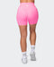 musclenation Gym Shorts Zero Rise Everyday Bike Shorts - Shocking Pink