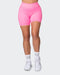 musclenation Gym Shorts Zero Rise Everyday Bike Shorts - Shocking Pink