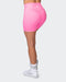 musclenation Gym Shorts Zero Rise Everyday Bike Shorts - Shocking Pink