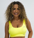 Neo Noir Activewear Crop Seamless Ribbed Crop Fluro Yellow