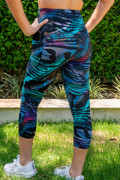 Abstract Love, Plus Size Performance Leggings, Curvy Fit