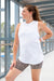 RF LIFESTYLE Activewear Sunrise oversized Tank - White