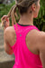 RF MESH Clothing Energy Racerback Singlet - Neon Pink