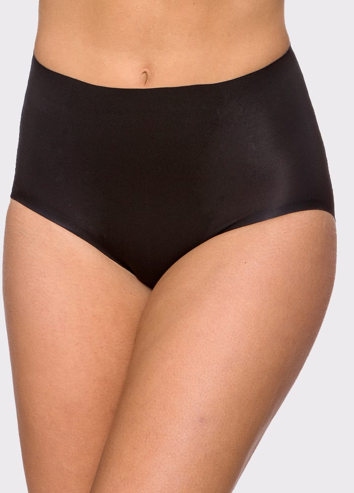 Everyday Micro Fibre Shaping Full Brief-4XL-Black-0#color_black