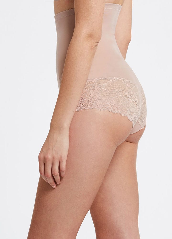 Lace Light Control Hi Waist Brief-3424#color_nude