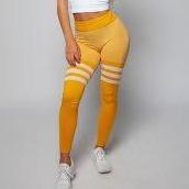 Baller Babe Leggings Baller Babe Thigh High Sock Leggings Yellow - Pre-order