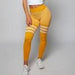 Baller Babe Leggings Baller Babe Thigh High Sock Leggings Yellow - Pre-order