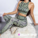 Baller Babe Set Python Snake skin Leggings with Crop top - Green (SET)