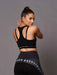 Beast & Beauty - Activewear + Gym Gear Sports Bra 2 Tone Black and Black