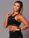 Beast & Beauty - Activewear + Gym Gear V Mesh Crop Top - Black