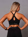 Beast & Beauty - Activewear + Gym Gear V Mesh Crop Top - Black