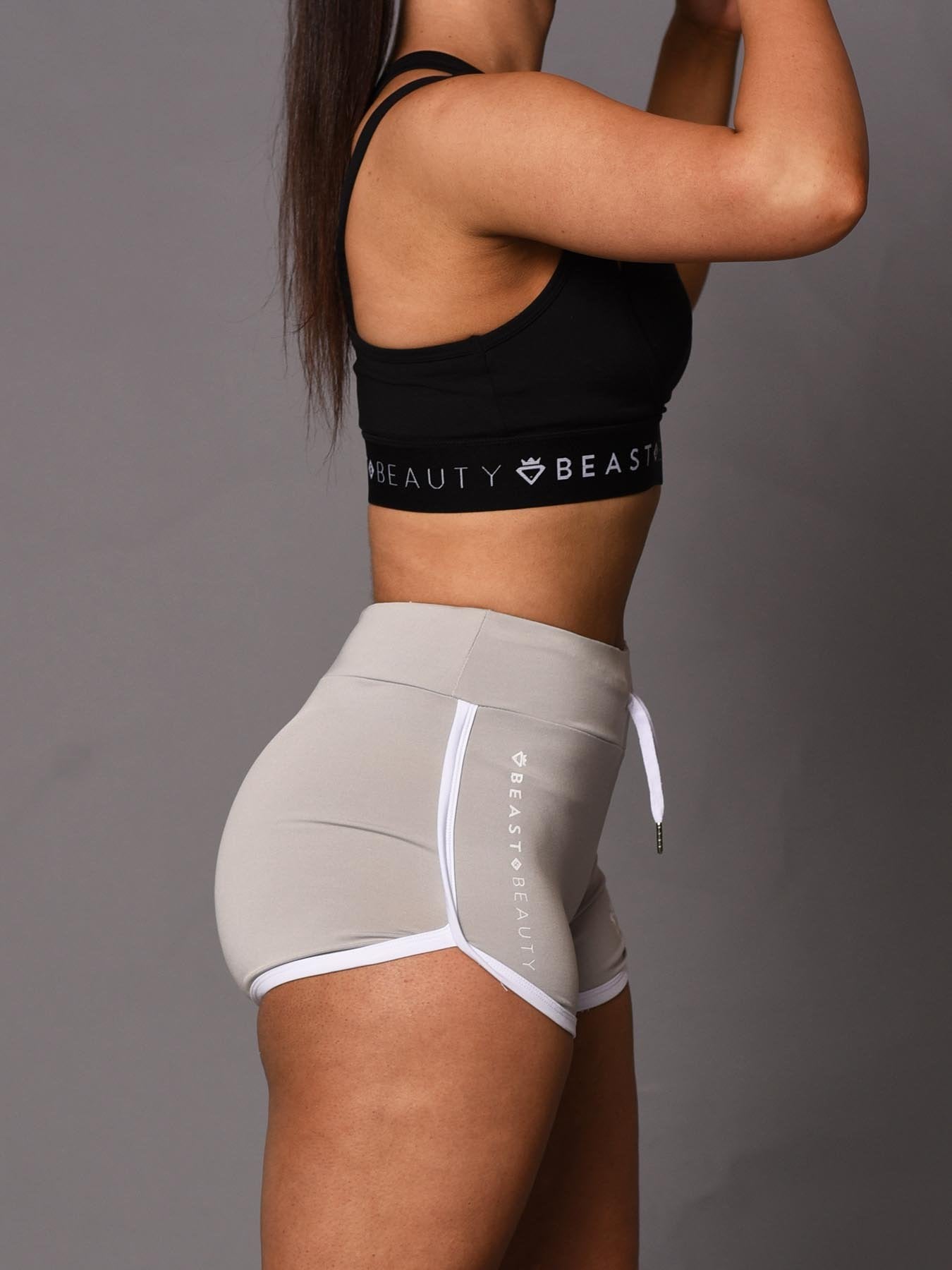 Beauty Booty Shorts - Grey - Be Activewear