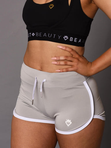 Beauty Booty Shorts - Grey - Be Activewear