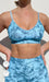 Carra Lee Active Crop Top Blue Crush Momentum Bra