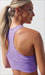 Carra Lee Active Crop Top Lavender Star Dust Body Luxe Racer Back Bra