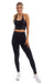 Carra Lee Active Crop Top Midnight Motion Racer Back Bra