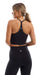 Carra Lee Active Crop Top Midnight Motion Racer Back Bra