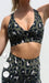 Carra Lee Active Crop Tops Jungle Leopard Eco Diamond Back Bra