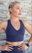 Navy Body Luxe Racer Back Bra - Be Activewear