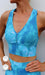 Carra Lee Active Crop Tops Ocean Tide Eco Racer Back Bra