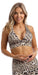 Carra Lee Active Crop Tops White Cheetah Infinity Bra