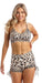 Carra Lee Active Crop Tops White Cheetah Momentum Bra