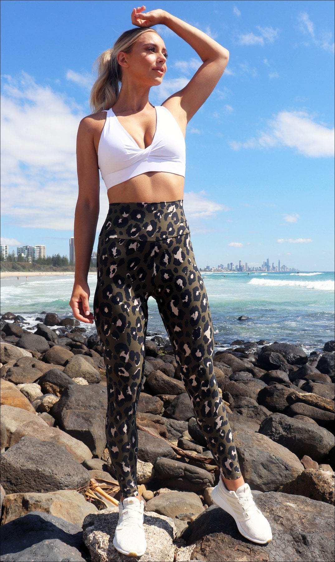 Carra Lee Active Leggings Jungle Leopard Eco Ultra High Waist Leggings