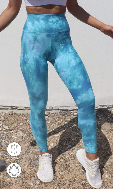 Carra Lee Active Leggings Ocean Tide Eco Ultra High Waist Leggings