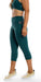 Carra Lee Active Leggings Teal Body Luxe Capri Leggings with Pockets