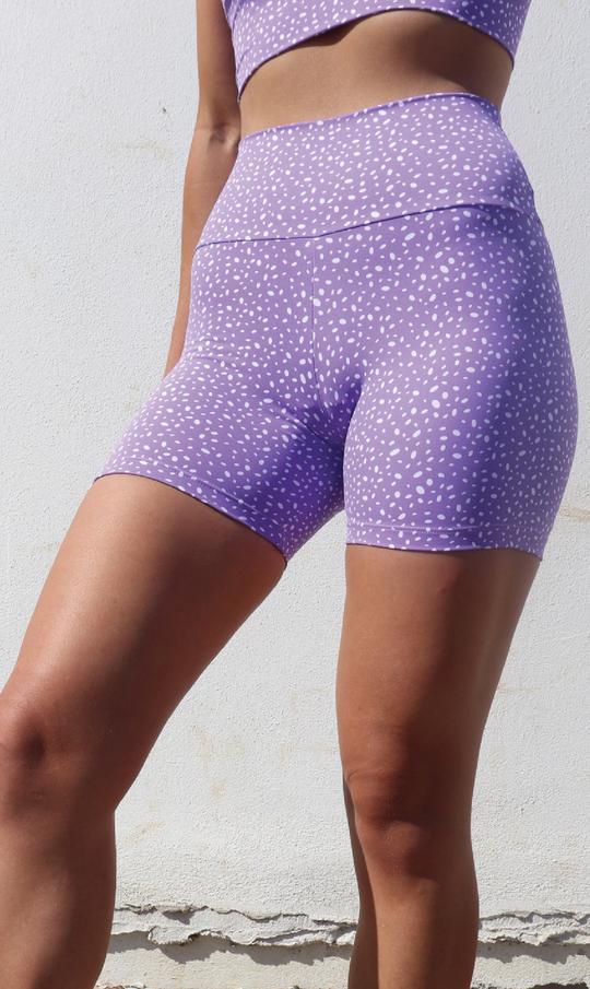 Carra Lee Active Shorts Lavender Star Dust Body Luxe Midi Shorts