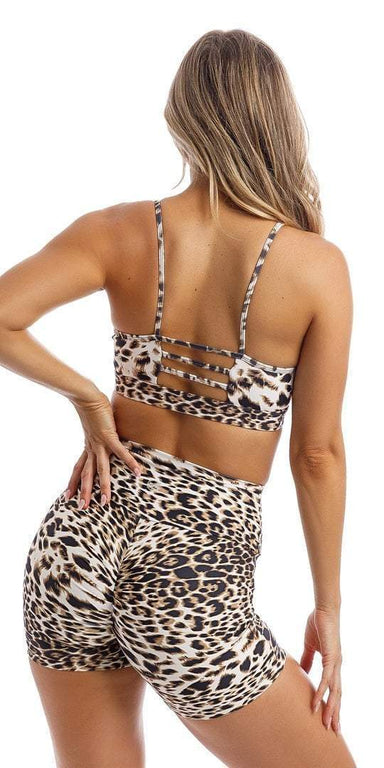 Everyday Yoga Uphold Cheetah High Waisted Hot Yoga shorts 1 at  YogaOutlet.com –