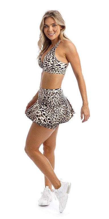 Carra Lee Active Skort White Cheetah Skort