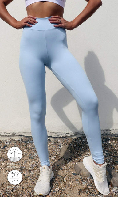 Carra Lee Active Tights Blue Cloud Body Luxe Extra Long Leggings