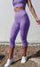 Carra Lee Active Tights Lavender Star Dust Body Luxe Capri Leggings