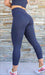 Navy Body Luxe Ultra High Waist 3/4 Leggings - Be Activewear