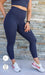 Navy Body Luxe Ultra High Waist 3/4 Leggings - Be Activewear