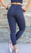 Navy Body Luxe Ultra High Waist 3/4 Leggings - Be Activewear