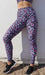 Carra Lee Active Tights Pink Leopard Extra Long Leggings