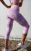 Carra Lee Active Tights Pink Snake Eco Capri Leggings