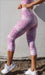 Carra Lee Active Tights Pink Snake Eco Capri Leggings