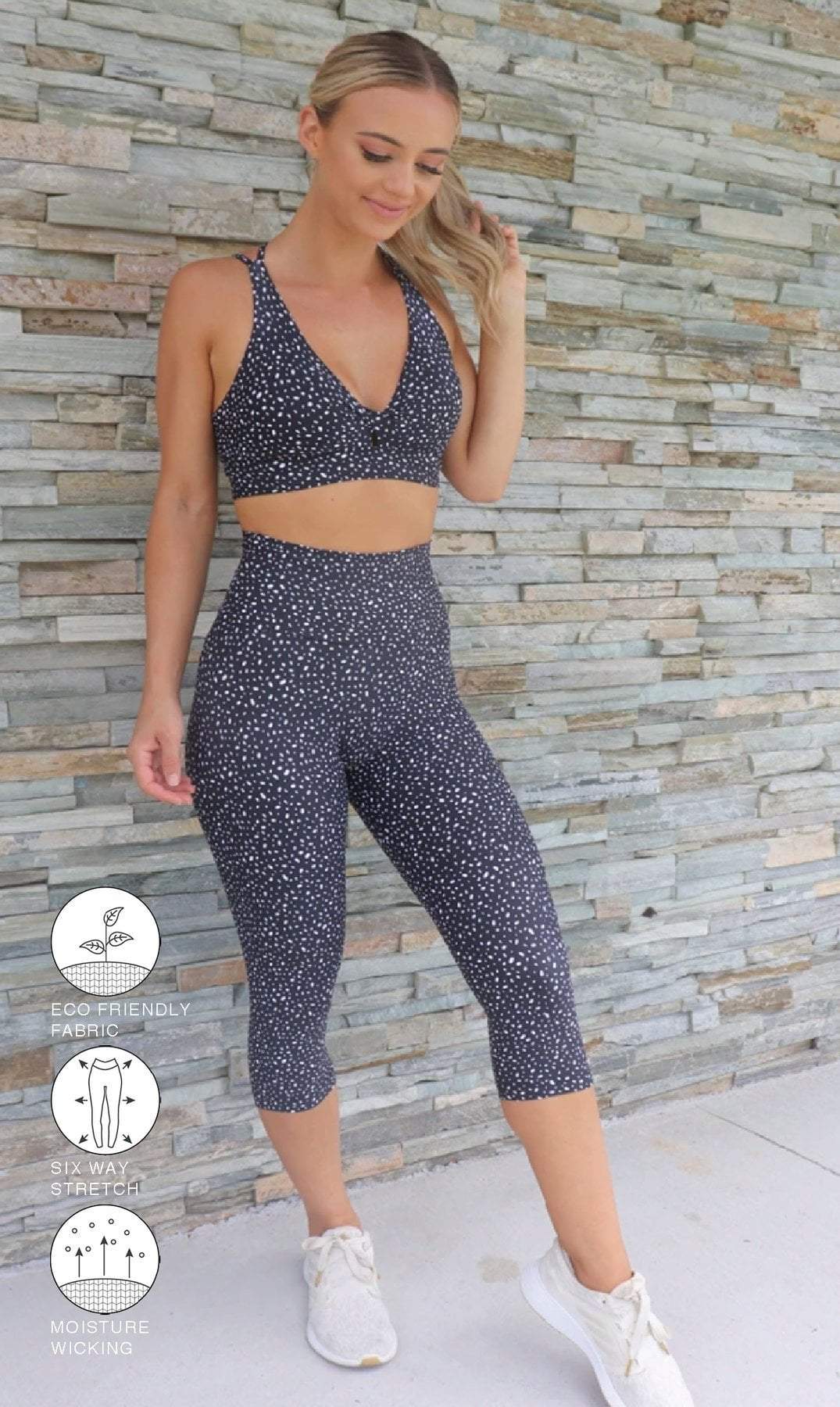 Star Dust Capri Leggings - Be Activewear